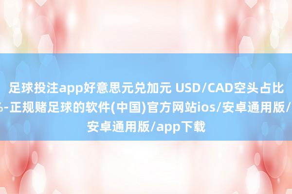 足球投注app好意思元兑加元 USD/CAD空头占比高达87%-正规赌足球的软件(中国)官方网站ios/安卓通用版/app下载