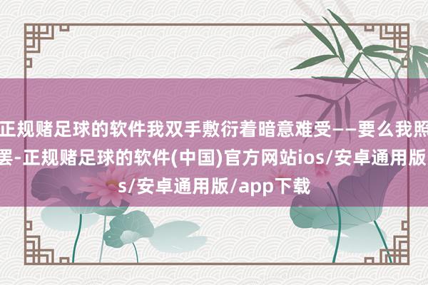 正规赌足球的软件我双手敷衍着暗意难受——要么我照旧喝点啥罢-正规赌足球的软件(中国)官方网站ios/安卓通用版/app下载