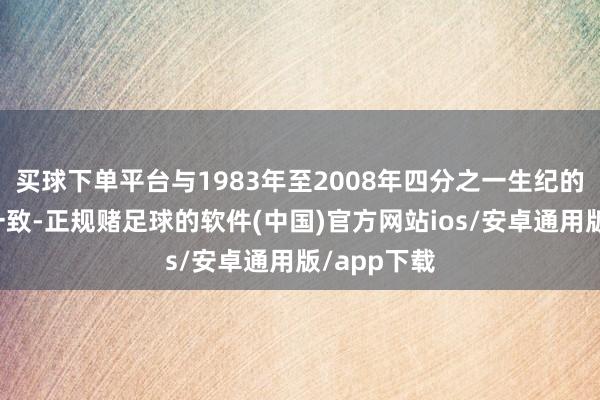 买球下单平台与1983年至2008年四分之一生纪的水平或者一致-正规赌足球的软件(中国)官方网站ios/安卓通用版/app下载