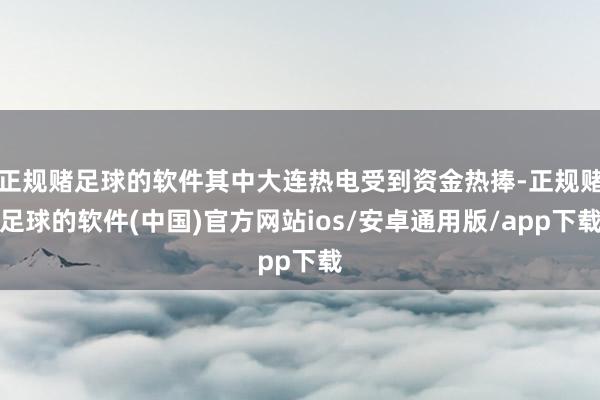 正规赌足球的软件其中大连热电受到资金热捧-正规赌足球的软件(中国)官方网站ios/安卓通用版/app下载