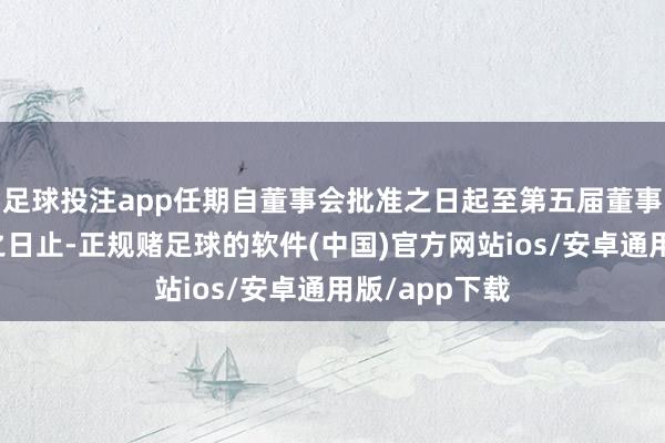 足球投注app任期自董事会批准之日起至第五届董事会任期届满之日止-正规赌足球的软件(中国)官方网站ios/安卓通用版/app下载