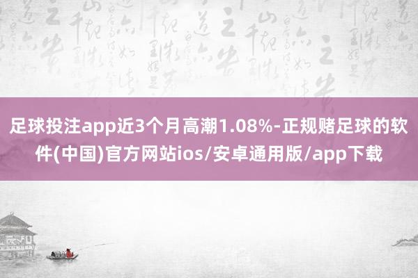 足球投注app近3个月高潮1.08%-正规赌足球的软件(中国)官方网站ios/安卓通用版/app下载