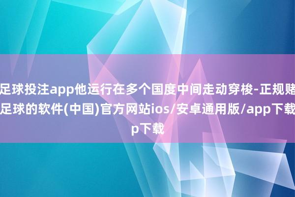 足球投注app他运行在多个国度中间走动穿梭-正规赌足球的软件(中国)官方网站ios/安卓通用版/app下载