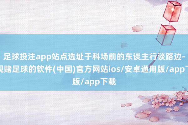 足球投注app站点选址于科场前的东谈主行谈路边-正规赌足球的软件(中国)官方网站ios/安卓通用版/app下载