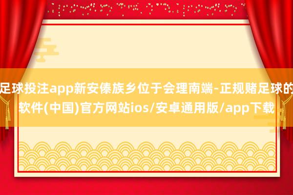 足球投注app新安傣族乡位于会理南端-正规赌足球的软件(中国)官方网站ios/安卓通用版/app下载