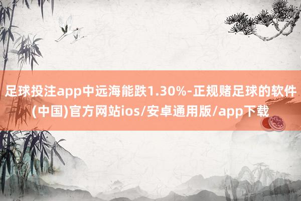 足球投注app中远海能跌1.30%-正规赌足球的软件(中国)官方网站ios/安卓通用版/app下载