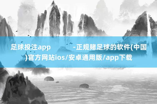 足球投注app            -正规赌足球的软件(中国)官方网站ios/安卓通用版/app下载