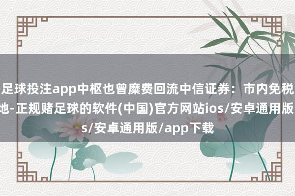 足球投注app中枢也曾糜费回流中信证券：市内免税店策略落地-正规赌足球的软件(中国)官方网站ios/安卓通用版/app下载