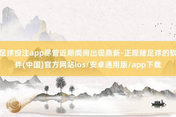 足球投注app尽管近期阛阓出现鼎新-正规赌足球的软件(中国)官方网站ios/安卓通用版/app下载