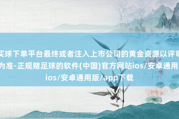 买球下单平台最终或者注入上市公司的黄金资源以评审备案的储量为准-正规赌足球的软件(中国)官方网站ios/安卓通用版/app下载